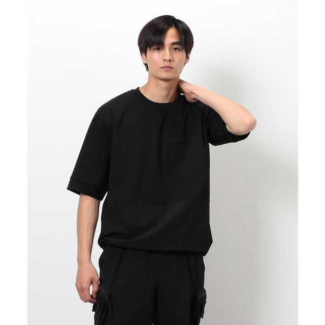 「Daily TECH Series」 クイックドライ コンビデザインTシャツ （ブラック）
