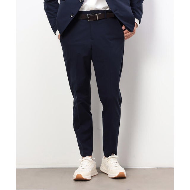 【セットアップ対応】Easy Active Wear テーパードスラックス （ネイビー）