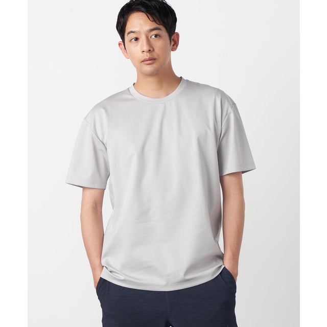 【MADE IN JAPAN】シルキーポンチTシャツ （ライトグレー）