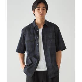 AIR LINK ポリエステルメッシュ 半袖CPOシャツ （チェック）