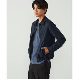 ウールライク グレンチェック ZIPブルゾン （ネイビー）