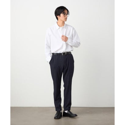 デニムライク ストレッチ テーパードパンツ （ネイビー）｜詳細画像