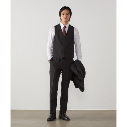【セットアップ対応】撥水/ストレッチ ポリエステル レーヨンストレッチギャバ ベスト （ネイビー）｜詳細画像