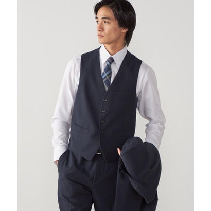 【セットアップ対応】撥水/ストレッチ ポリエステル レーヨンストレッチギャバ ベスト （ブラック）｜詳細画像
