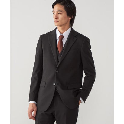 【セットアップ対応】撥水/ストレッチ ポリエステル  レーヨンストレッチギャバ  ジャケット （ネイビー）｜詳細画像