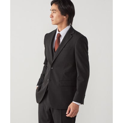 【セットアップ対応】撥水/ストレッチ ポリエステル  レーヨンストレッチギャバ  ジャケット （ネイビー）｜詳細画像