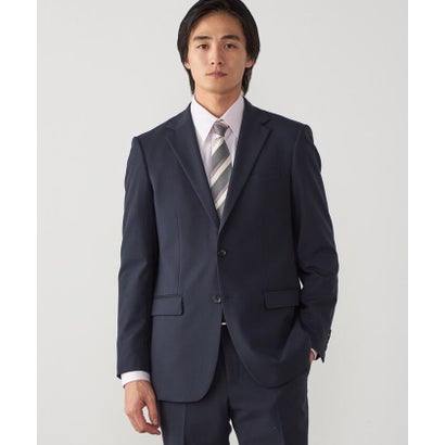 【セットアップ対応】撥水/ストレッチ ポリエステル  レーヨンストレッチギャバ  ジャケット （ブラック）｜詳細画像