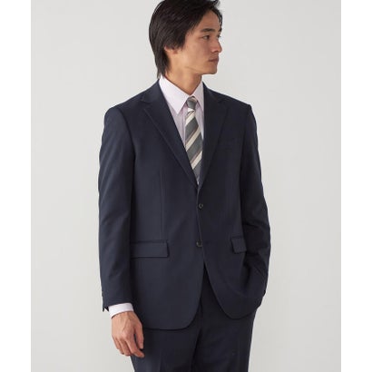 【セットアップ対応】撥水/ストレッチ ポリエステル  レーヨンストレッチギャバ  ジャケット （ブラック）｜詳細画像