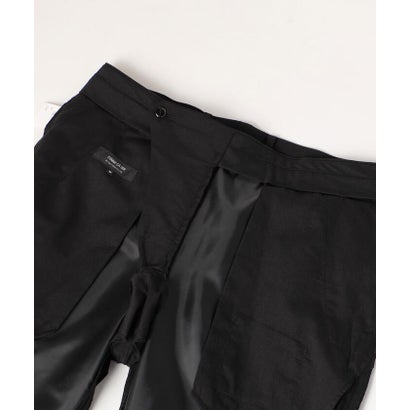 【セットアップ対応】撥水/ストレッチ ポリエステル レーヨンストレッチギャバ パンツ （ブラック）｜詳細画像
