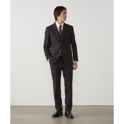 【セットアップ対応】撥水/ストレッチ ポリエステル レーヨンストレッチギャバ パンツ （ブラック）｜詳細画像