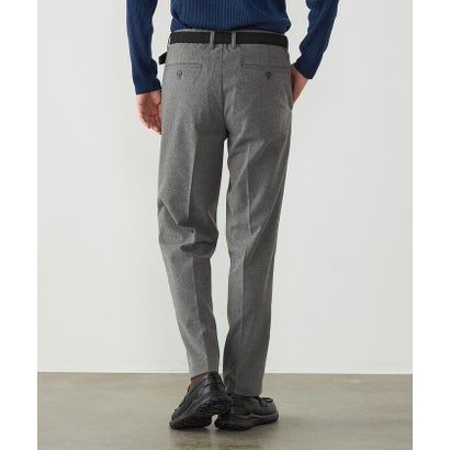 TRストレッチツイル 両面起毛 テーパードスラックス （ブラック）｜詳細画像