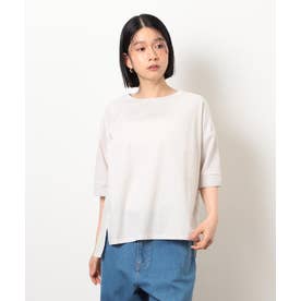 【接触冷感・抗菌防臭】アシンメトリーTシャツ （ライトグレー）