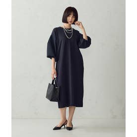 バルーンスリーブ ワンピース （ネイビー）