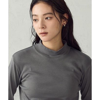 あったか ハイネックTシャツ （ホワイト）｜詳細画像
