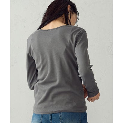 あったか クルーネックTシャツ （グレー）｜詳細画像