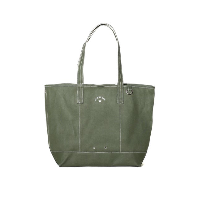 CV AS CANVAS TOTE BAG M （カーキ）