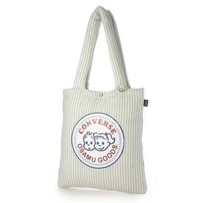CV OG STRIPE PUFFING TOTE （グリーン）｜詳細画像