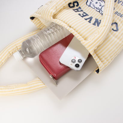 CV OG STRIPE PUFFING TOTE （グリーン）｜詳細画像
