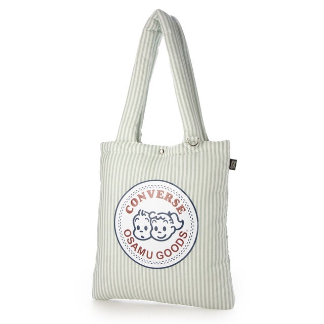 CV OG STRIPE PUFFING TOTE （グリーン）