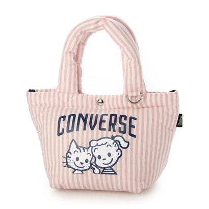コンバース CONVERSE CV OG STRIPE PUFFING LUNCH TOTE （ピンク）｜詳細画像