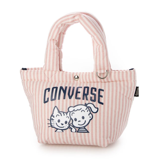 CV OG STRIPE PUFFING LUNCH TOTE （ピンク）