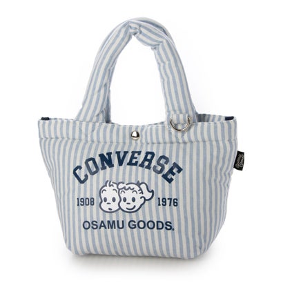 コンバース CONVERSE CV OG STRIPE PUFFING LUNCH TOTE （サックスブルー）｜詳細画像