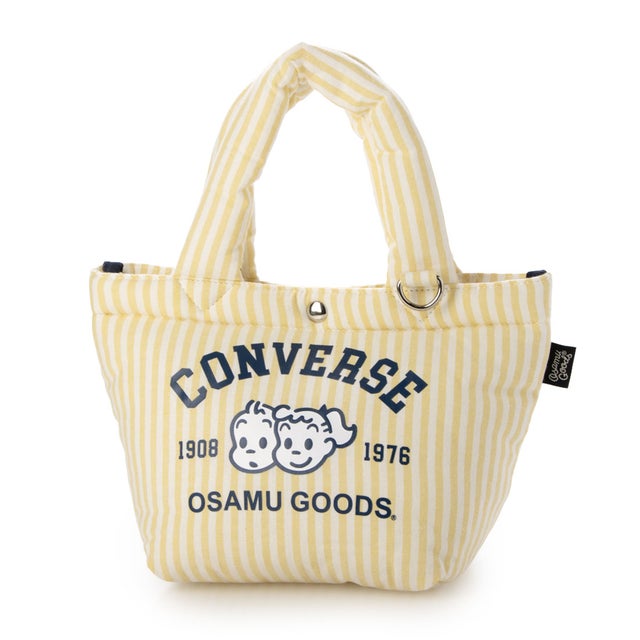 CV OG STRIPE PUFFING LUNCH TOTE （イエロー）