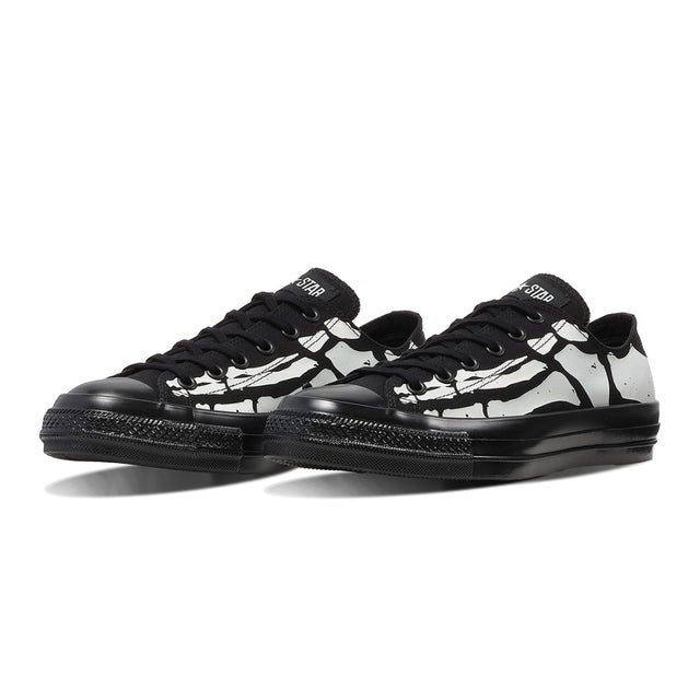 オールスター エイジド ボーンプリント OX（ALL STAR AGED BONEPRINT OX） （ブラック）