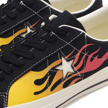 ONE STAR AGED CANVAS IGNT BLACK/RED-FLAME [33703370] （BLACK/RED-FLAME）｜詳細画像