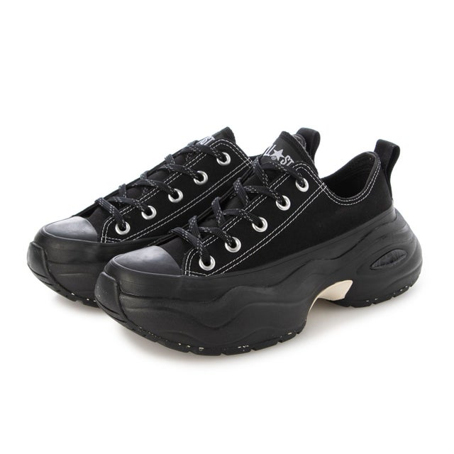 レディース スニーカー ローカット 厚底 ALL STAR (R) SURGETRAINER OX （ブラック）