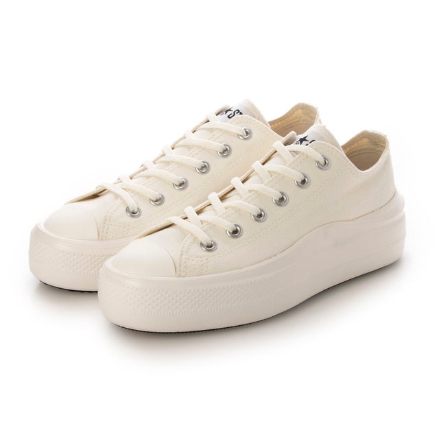 レディース スニーカー ローカット 厚底 軽量 ALL STAR LIGHT PLTS II OX （ホワイト）