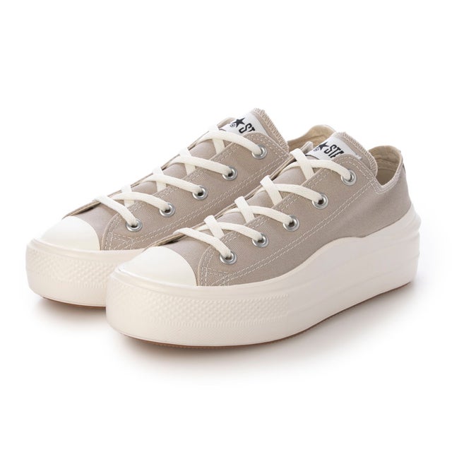 レディース スニーカー ローカット 厚底 軽量 ALL STAR LIGHT PLTS II OX （ベージュ）