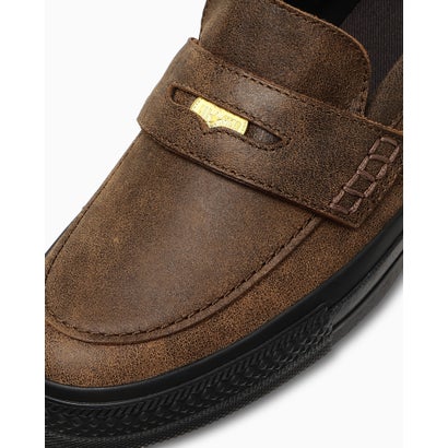 ALL STAR COINLOAFER WAXED LEATHER / オールスター コインローファー ワックスドレザー （ダークブラウン）｜詳細画像