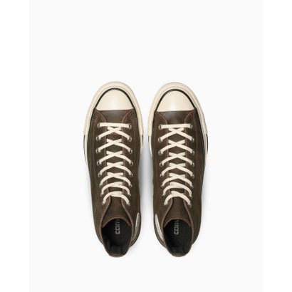ALL STAR AGED CRACKED LEATHER HI / オールスター エイジド クラックドレザー HI （バーントブラウン）｜詳細画像