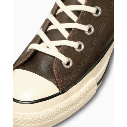 ALL STAR AGED CRACKED LEATHER HI / オールスター エイジド クラックドレザー HI （バーントブラウン）｜詳細画像