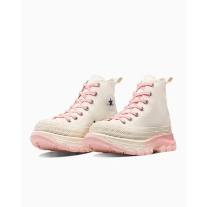 コンバース CONVERSE 【厚底】ALL STAR TREKWAVE GRADATIONSOLE HI / オールスター トレックウエーブ グラデーションソール HI （アイボリー/ペールピンク）｜詳細画像