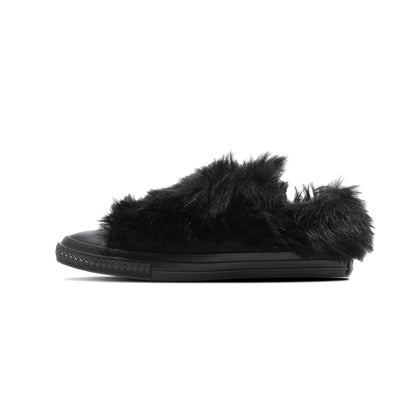 コンバース CONVERSE オールスター ポインテッドトウ ボリュームファースリップ OX（ALL STAR POINTEDTOE VOLUMEFUR SLIP OX） （ブラック）｜詳細画像