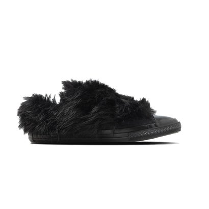 コンバース CONVERSE オールスター ポインテッドトウ ボリュームファースリップ OX（ALL STAR POINTEDTOE VOLUMEFUR SLIP OX） （ブラック）｜詳細画像