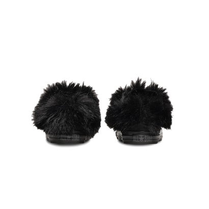 コンバース CONVERSE オールスター ポインテッドトウ ボリュームファースリップ OX（ALL STAR POINTEDTOE VOLUMEFUR SLIP OX） （ブラック）｜詳細画像