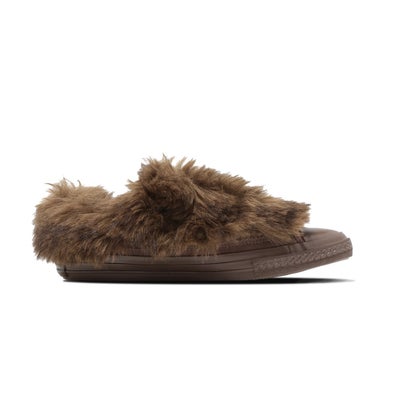 コンバース CONVERSE オールスター ポインテッドトウ ボリュームファースリップ OX（ALL STAR POINTEDTOE VOLUMEFUR SLIP OX） （ウルフブラウン）｜詳細画像