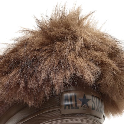 コンバース CONVERSE オールスター ポインテッドトウ ボリュームファースリップ OX（ALL STAR POINTEDTOE VOLUMEFUR SLIP OX） （ウルフブラウン）｜詳細画像