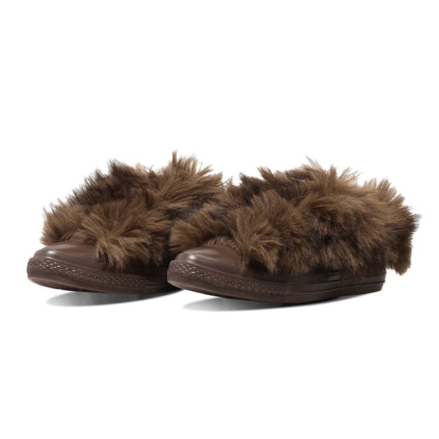 オールスター ポインテッドトウ ボリュームファースリップ OX（ALL STAR POINTEDTOE VOLUMEFUR SLIP OX） （ウルフブラウン）