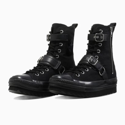 レディース スニーカー オールスター シャークソール ST Z SHIN-HI シンハイ 厚底 ハイカット ジッパー （ブラック/ブラック）｜詳細画像