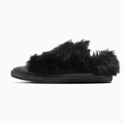 コンバース CONVERSE レディース スニーカー オールスター ポインテッドトウ ボリュームファー スリップ OX  ポインテッドトゥ （ブラック）｜詳細画像