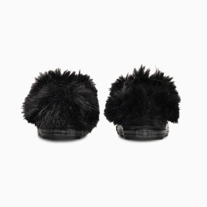 コンバース CONVERSE レディース スニーカー オールスター ポインテッドトウ ボリュームファー スリップ OX  ポインテッドトゥ （ブラック）｜詳細画像