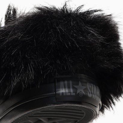 コンバース CONVERSE レディース スニーカー オールスター ポインテッドトウ ボリュームファー スリップ OX  ポインテッドトゥ （ブラック）｜詳細画像