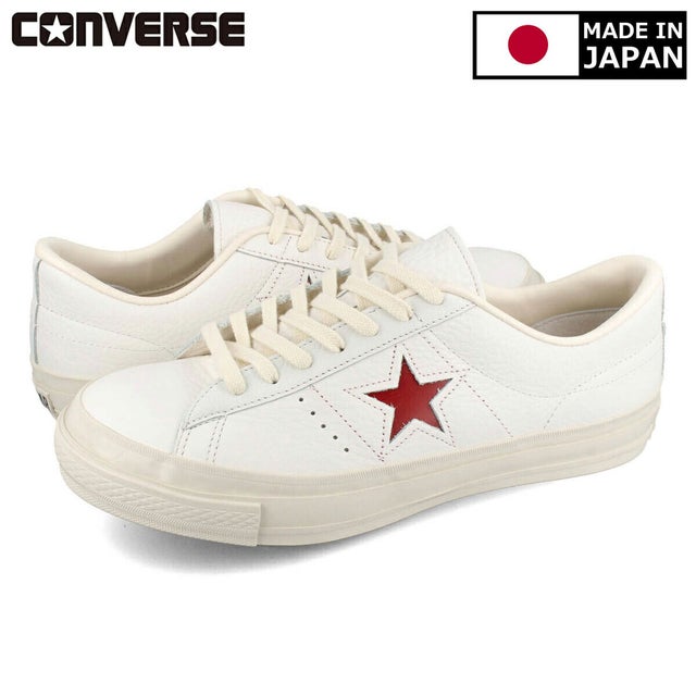 
                    ONE STAR J EB LEATHER 【MADE IN JAPAN】【日本製】 （WHITE/CRIMSON RED）