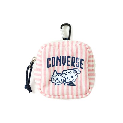 CV OG STRIPE PUFFING POUCH （ピンク）｜詳細画像