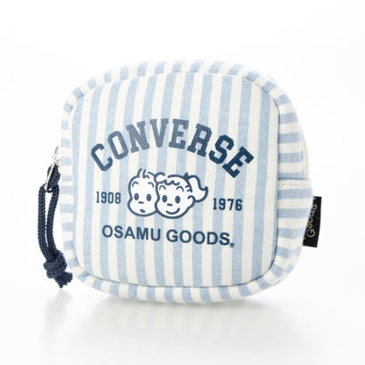 CV OG STRIPE PUFFING POUCH （サックスブルー）｜詳細画像