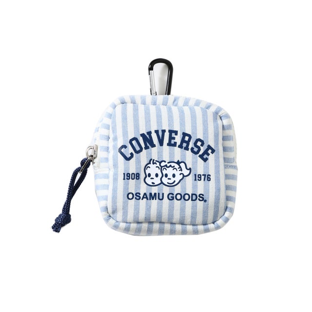 CV OG STRIPE PUFFING POUCH （サックスブルー）